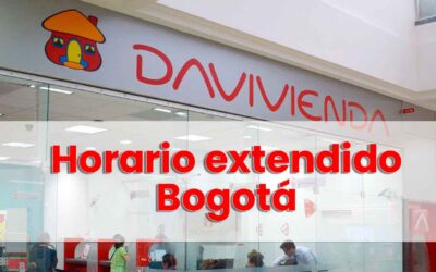 Oficinas Davivienda con horario extendido en Bogotá